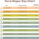 Terra Diapers Size 2: 85% Plant-Based Diapers, Ultra-Soft & Chemical-Free for Sensitive Skin, Superior Absorbency for Day or Nighttime Diapers, Designed for Babies 8-15 Pounds, 22 Count
