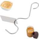 2 x Peanut Butter Stirrer Tool Set - Effortlessly Mixes Nut Butters, Perfect for Breads, Cakes & Cookies - Includes Scraper - Premium Kitchen Essential for Delicious Salads Tool