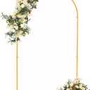 Vincidern 7.2 ft Balloon Arch Backdrop Stand Gold, Wedding Arch for Birthday Party, Bridal Baby Showers, Wedding Ceremony Arch Frame Metal