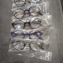 Round Reading Glasses for Women Men Classic Circular Readers +3.00 Stylish Lightweight Cheaters Glasses Spring Hinges 5 Pack