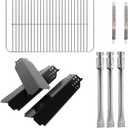 Grill Replacement Kit for Char-Broil Classic 360, 463742418, 463773717, 463773817 Grill, Heat Plates, Cooking Grate, Grill Burner, Crossover Tube for Char-Broil G215-0203-W1 G320-0200-W1A