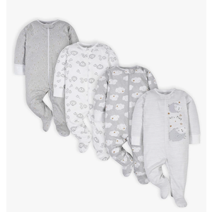 Gerber Baby Boys 4 Pack Sleep 'N Play Footie 6-9 m