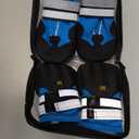 Dimicoo Water-Resistant Dog Boots for Medium Large Dogs, Non-Slip Dog Shoes for Winter Snow, Lightweight Paw Protector for Cold Pavement, Soft Dog Booties for Outdoor Walking Indoor Hardfloors M (Insole Width 2.2")for 30~44lb, Blue