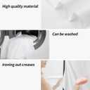 White Background for Photography, Photobooth Professional Photo Backdrop Curtains, Studio Portrait Video Teams Photo op Backdrop Solid Color Backdrops for Photography 6x9FT