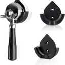 CAFEMASY Espresso Portafilter Wall Mount Holder Espresso Machine Accessories Barista Tools Pack of 2pcs Durable ABS Coffee Portafilter Rack for Hanging 58mm 54mm 51mm Portafilter