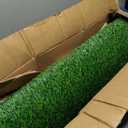 Artificial Grass Rug 3 ft x 10 ft, Synthetic Fake Grass Turf Mat for Indoor Outdoor Garden Home Decor, 0.8" Pile Height