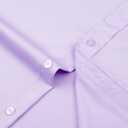 J.VER Men's Dress Shirts Solid Long Sleeve Stretch Wrinkle-Free Formal Shirt Business Casual Button Down Shirts (Purple, L)