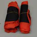 NAEE 5 Pairs Waterproof Anti slip Washable Reusable Boots Cover Indoor Shoe covers (L, Red), Large