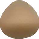 Cotton Mastectomy Breast Prosthesis Breast Forms Bra Insert Pads Light-weight Ventilation Sponge Boobs (8#/XXL, Triangle)