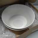 MALACASA Serving Bowls, 105 OZ Large Salad Bowls Set of 2, Porcelain White Bowls for Kitchen, Deep Bowls for Salad, Soup, Pho and Fruit, Ceramic Serving Bowls for Party, Microwave Safe, Series Regular