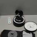 Orison Ceiling Fans with Lights, 52 inch Low Profile Ceiling Fan with RGB Backlight, Flush Mount Ceiling Fan with Remote and App Control,White Bedroom Fan, 6 Speeds, 5 Reversible Blades (Black RGB)