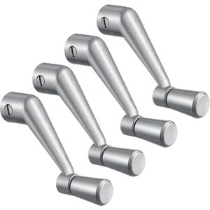 MorningRo 4 Pack Window Crank Handle Replacement H 3966 H 4106, 3/8" Spline Socket Crank Handle with Smooth 360 Degree Operation, Casement Window Rotating Handles Provide Security for Windows