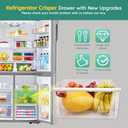 2188656 Fridge Crisper Drawer (Upper),2188656 Crisper Bin, compatible with Whirlpool Refrigerator,Fridge Drawers,Kenmore Refrigerator Parts,Whirlpool Shelf Replacement- WP2188656