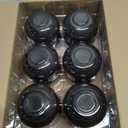 12 Pack 3 Inch Black Floating Candles, 10 Hour Unscented Dripless Tealight Candles for Cylinder Vases, Centerpieces at Wedding Party Halloween - Wavy Float Candle