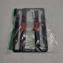 License Plate Frame,Cute Car Accessories Stainless Steel Crystal Car Plate Covers,Shiny Rhinestones Premium License Plate Holder with Mounting Bolts,License Plate Frames (Black&Red)