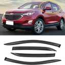 Window Rain Guards for 2018-2024 Chevrolet (Chevy) Equinox, Window Visor Guard Vent Wind Shade Deflector Rain Shield Protector Sun Visor for 18-24 Equinox,Tape-on/Outside-Mount, 4 Pieces