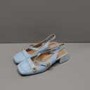 Slingback Mary Jane Heels for Women Low Block Heel Closed Square Toe Pump Shoes Heels Classic Daily Office Dressy Shoes (7.5)