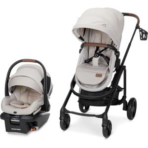Maxi-Cosi Tayla Max Travel System, Baby Stroller and Car Seat Combo, Car Seat Stroller Combo, Desert Wonder