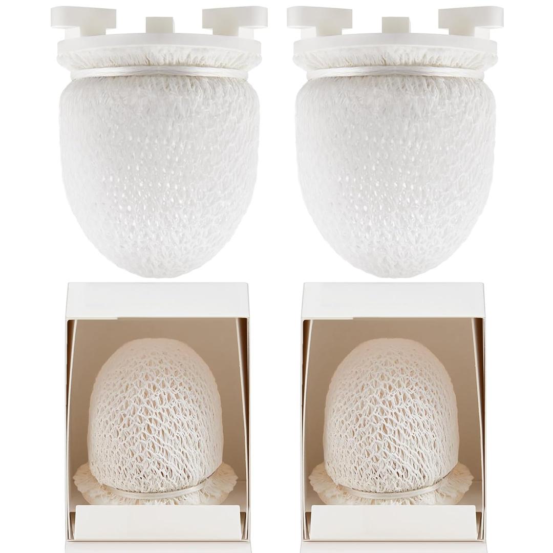 4 Pack Gas Mantles for Outdoor Gas Lamps Preformed Gaslight Mantles for Lamp Post, White
