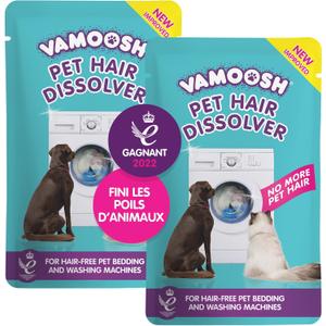 Vamoosh Pet Hair Dissolver | No Harmful Chemicals | Safe for Pets | Patented Pet Hair Dissolving Formula | Removes Odor | Dissolves Dog, Cat & Animal Fur | Easy to Use | 100g (Pack of 6)