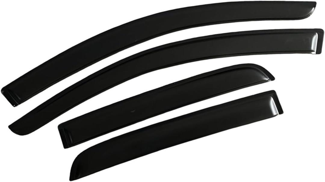 Window Visor Compatible For MITSUBISHI MIRAGE HATCHBACK 2013 2014 2015 2016 2017 2018 2019 2020 2021 Wind Deflectors Rain Guards Door Visor