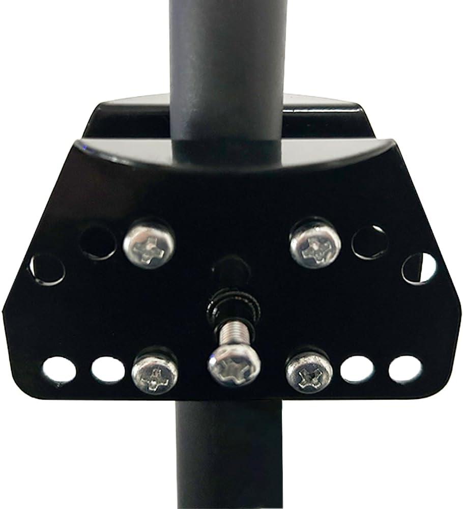 Metal Squirrel Baffle Bird Feeder Pole Holder, for 0.4-2 Inch Thick Bird Feeder Poles and Shepherd's Hooks, Quickly Attach All Types of Baffles to Bird Feeder Poles. (1pack)