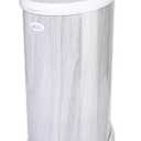 Ubbi Steel Diaper Pail, Odor Locking, No Special Bag Required, Award-Winning, Registry Must-Have, Woodgrain