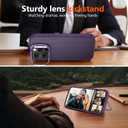 Magnetic for iPhone 16 Pro Case Carbon Fiber Skin SensationCompatible With magsafeMetal Lens KickstandDropproof Sturdy Carbon Fiber PatternWireless Charging Case for iPhone 16 Pro (Purple)