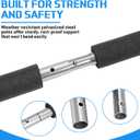 Trampoline Poles Replacement Lower and Upper Replacement Poles Universal Trampoline Enclosure Accessories with Straight Pole, Trampolines Foam Sleeve, Pole Caps, Hardware, Fit 8-16 ft