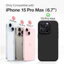 GONEZ Magnetic for iPhone 15 Pro Max Case, [Compatible with MagSafe] Anti-Scratch Microfiber Lining & Screen Protector, Shockproof Slim Phone Silicone Cover 6.7 inch, Black