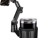 This Hill Magnetic Cup Holder Phone Mount, Compatible with MagSafe, 4.1" Base Adjustable Height Car Cup Holder Compatible with iPhone 16 Pro Max / 15/14 / 13/12 Series, Secure Fit for Car or SUV