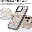 Compatible for iPhone 16 Pro Case Cute - Durable Shockproof 6.6 ft Drop Impact Phone Case - Black Funny Pink Spring Design for iPhone 16 Pro 6.3"