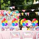 VioraWhite 8 Set Balloon Stands Kits, Sticks Holder with Base and Balloon for Table Centerpieces Party Decoration for Birthday Baby Shower Fiesta Carnival Wedding Graduation Party(Rainbow)
