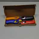 Long Lighters Candle Lighters, 4 Pcs Flexi & Straight Wand Refillable Butane Lighter for Camping Fireplace Party BBQ Grill (Without Fuel)