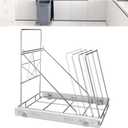 GerRit Extended Sliding Under-sink Bin Holder,Pull-Out Trash Can Holder,Trash Can Shelf Drawer,Adjustable Waste Bin Holder, Under Sink/Kitchen