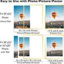 JCJMY 18x24 Picture Frame with 16x20 Mat, Display Photo 16x20 with Mat or 18 x 24 Without Mat, Wall Hanging Large 18 by 24 Poster Frame with Plexiglass, Gold