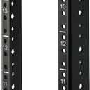 Tecmojo 14U Vertical Rack Rail Pair Kit DIY Rack Rails Kit, 12-24 Screws Included to Mount Equipment 2U-20U