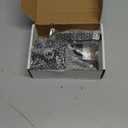 Double Side Gate Latch, Heavy Duty Gate Latch for Wooden Fence, Black Fence Gate Latch with Handles, Left Inswing Gate Latch for Wooden Gates, Vinyl Gate, Backyard, Garden