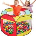 LimitlessFunN Hexagon Pop Up Kids Ball Pit, Foldable Play Ball Pool with Storage Bag | Balls Not Included |, Children Indoor Playpen for Baby, Toddlers, Boys & Girls, 53" D x 53" W x 31" H