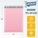 Famagic Poly Mailers 19x24 50 Pack, Waterproof Light Pink Shipping Bags, Tearproof Packaging Bags for Clothing Supplies, Self Seal Mailers Bags for Business, Mailing Poly Envelopes for Shipping