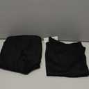 XIEERDUO Two Piece Sets for Women Summer Outfits Travel Mock Neck Lounge Sets Wide Leg Pants Beach Vacation Clothes (Medium, Black+white)