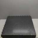 SUPERJARE 0.79'' Extra-Thick Exercise Equipment Mats, 6 Pcs 24 Sq Ft Rubber Top Floor Tiles with High Density EVA Foam, Interlocking Gym Flooring for Home Gym, Protective Workout Mat, Black/Grey