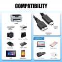 Micro B to USB C Hard Drive Cable, External Hard Drive Cord to USB C for Western Digital WD My Passport, Seagate, Toshiba Canvio, iPhone 15, PC, Mac, Samsung, LG, Moto, Pixel & Other USB-C Devices