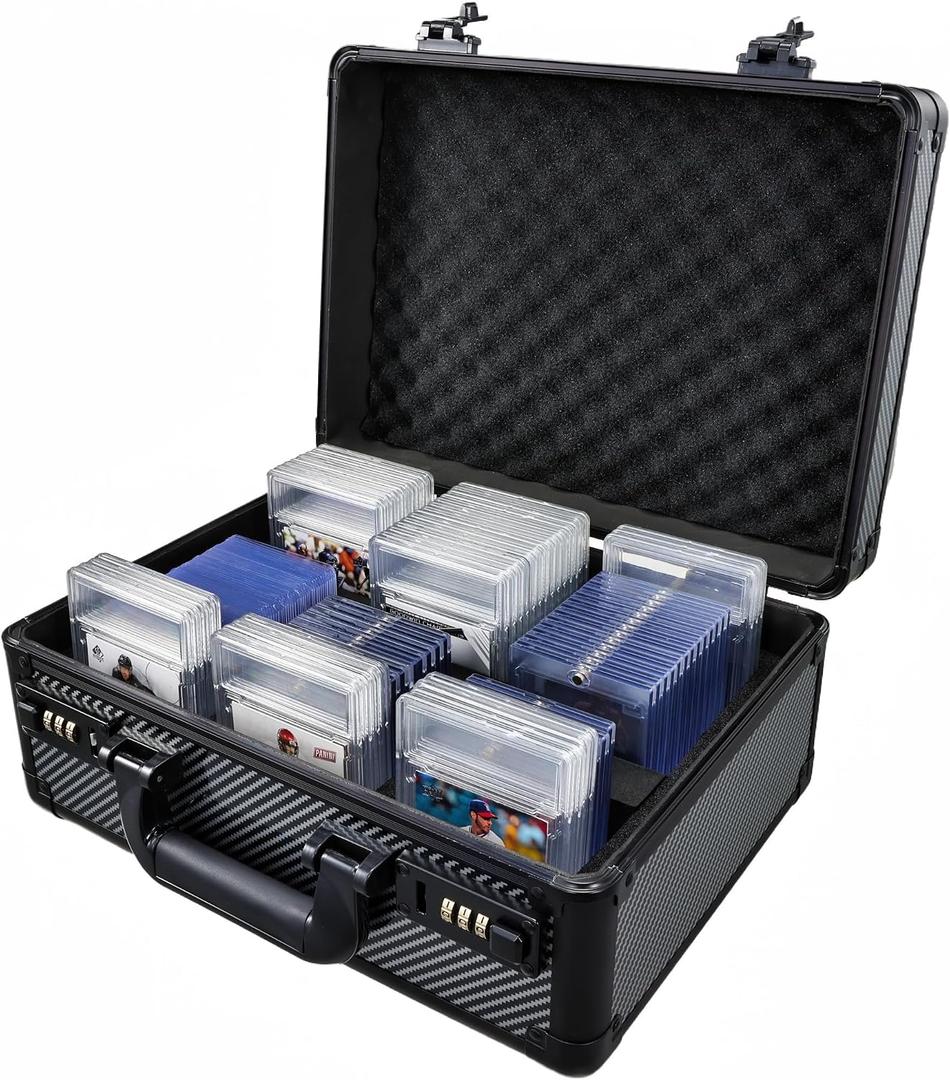Graded Card Storage Box, Trading Cards Case Storage, Toploader Card Storage Cases for Sports Cards Storage, Baseball Cards Case for 99+ Slabs or 350+ Toploaders
