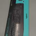 Logitech MK345 Wireless Keyboard and Mouse Combo with Palm Rest, 2.4 GHz USB Receiver, Compatible with PC, Laptop, Black (1 Pack)