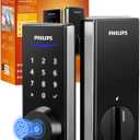 Philips Fingerprint Smart Lock, Keyless Entry Door Lock, Smart Door Locks for Front Door, Keypad Deadbolt, APP Control, 9-Month Long Battery