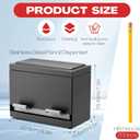 201 Pcs Stainless Steel Pencil Dispenser Kit for Classroom Metal Straw Dispenser with 200 HB Pencils Back to School Supplies Pen Holder for Classroom Desk Teacher Must Haves Office(Black)