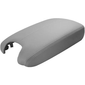 A ABIGAIL Center Console Armrest Cover Repacement Compatible with 2008 2009 2010 2011 2012 Honda Accord Auto Leather Suture Console Lid Cover Replacement (Gray)