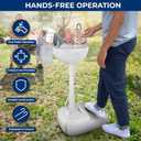 SereneLife Portable Hand Washing Station, 100+ Hand Washes, Hands-Free Foot Pump, Soap Dispenser, and Drain Hose, Ideal for Outdoor Events, Camping, Boating and Worksites