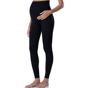 POSHDIVAH Women's Maternity Leggings Over The Belly Pregnancy Yoga Pants Active Wear Workout Leggings, Large